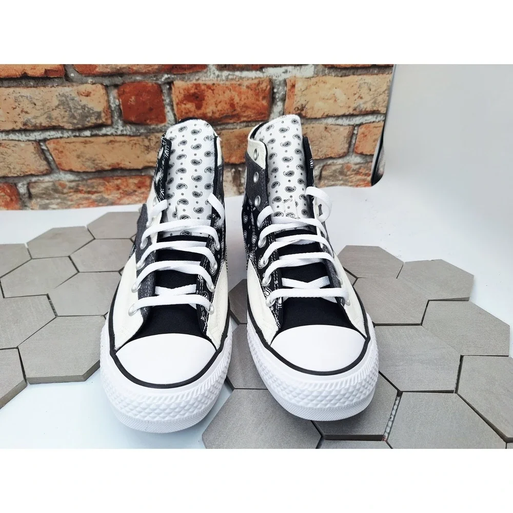 Men Sz 11.5 Converse Chuck Taylor All-Star 70s‎ Hi Offspring Blk Paisley Bandana